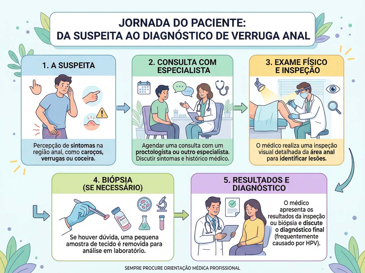 jornada do paciente da suspeita ao diagnostico de verruga anal dra andrea pecci proctologuista são paulo